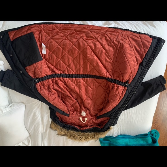 French Connection women’s oversized black parka XS - Picture 3 of 6